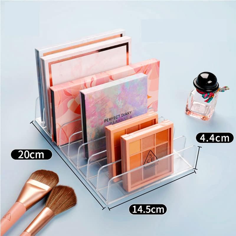 Clear Eyeshadow Makeup Organizer 2Pcs, 8Slot Acrylic Desk Organizer - Image 2