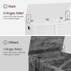 VASAGLE Storage Chest, 39.4 Inches Width Bench - Image 4