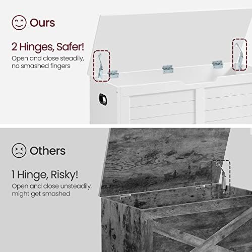 VASAGLE Storage Chest, 39.4 Inches Width Bench - Image 4