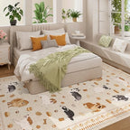 DUKINO 6x9 Washable Dog Area Rug - Image 5
