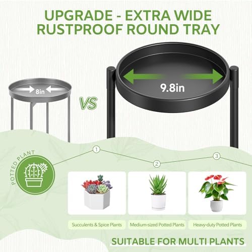 iDavosic.ly 5 Tier Large Plant Stand Indoor Outdoor, 10 In Wide Tray - Image 3