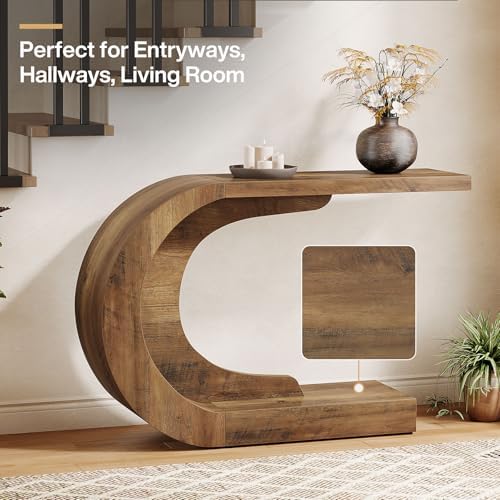 Tribesigns 43.3" Mid-Century Modern Console Table - Image 4