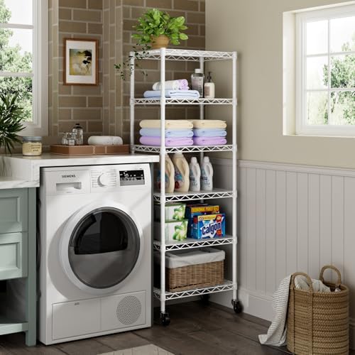 Golpart Small Shelves Storage Wire Metal Adjustable Shelf Unit - Image 6