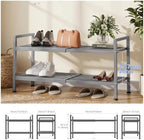 Expandable Shoe Rack for Closet, Shoe Storage - Image 3