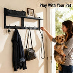 28-Inch Wood Wall Mounted Coat Rack - Image 6