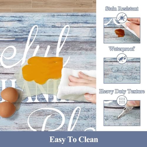 HEBE Anti Fatigue Kitchen Mat Set of 2, Cushioned Kitchen Mats - Image 4
