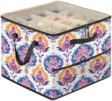Boho Mandala Floral Shoe Organizer by Mardesigns