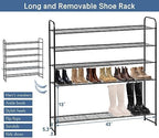 KEETDY Large Shoe Rack 6 Tier Organizer Tall Metal Shoe Organizer - Image 5