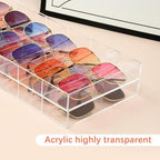 2 Pack Acrylic Sunglasses Organizer, 6 Slot Clear - Image 6