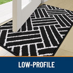 OLANLY Indoor Door Mat 32x20, Low-Profile Doormat, Deep Black - Image 4