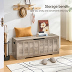 VANKILEY 47.2" Storage Chest Extra Large, Wooden Storage Bench. - Image 3