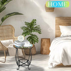 Cinnvoice Outdoor Side Table Small End Patio Porch Table - Image 5