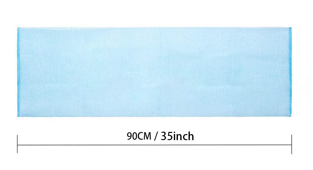 ARCH&M Japanese Exfoliating Towel for Body & Back (3-Pack) Korean Style Scrub Cloth, Nylon Bath Washcloth for Smoother Skin (Yellow x 3)
