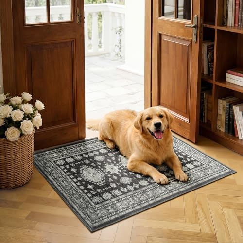 2x3 Door Mat Washable Boho Non Slip Small Rug - Image 3