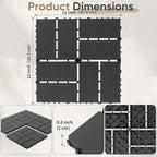 Interlocking Deck Tiles 44 Pack, All Weather Use - Image 2