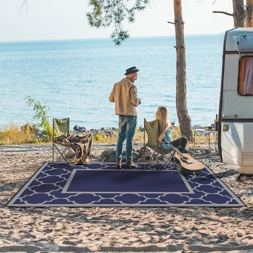 GENIMO Outdoor Rug, Waterproof Plastic Rugs - Image 3