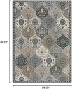 Lahome Moroccan Washable Area Rug, 5x7 Rugs - Image 2