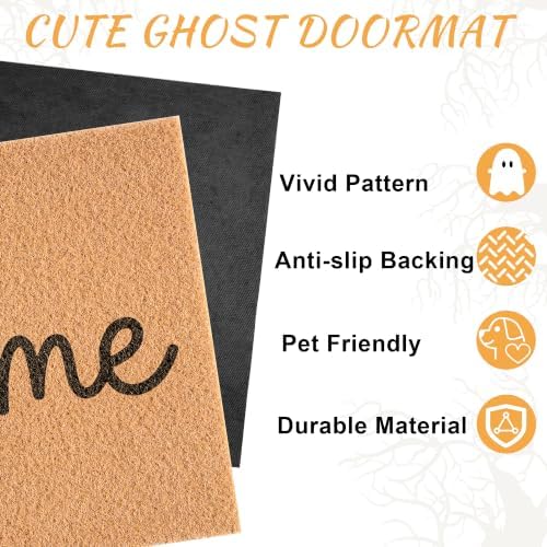 Ghost Welcome Door Mat, Cute Halloween Rug - Image 3