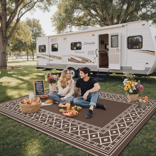 GENIMO Outdoor Rug, Waterproof Plastic Rugs - Image 3