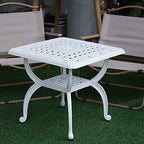 YKSY&YKSY Jardin DE Centennial Cast Aluminum Outdoor Side Table, Anti-Rust - Image 6