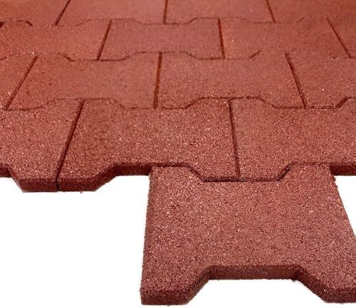 Playsafer Rubber Garden Pavers ¾” Thick Interlocking Safety Tiles - Image 6