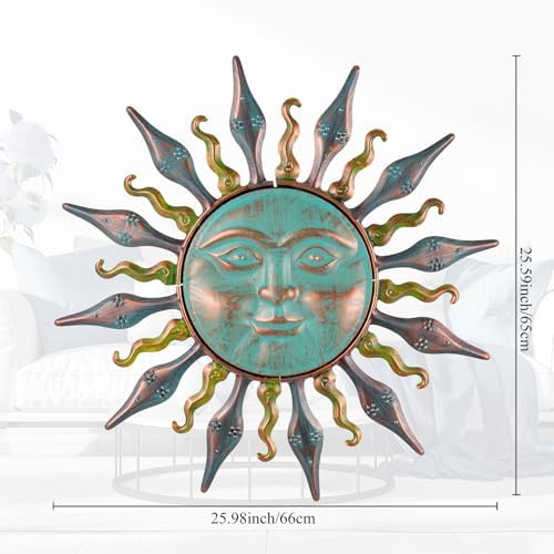 HOBYLUBY Metal Wall Art Decor, Large Wall Art Decor & Wall Sculpture - Image 3
