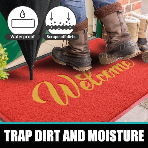 T.HENV Christmas Door Mat Outdoor, 30x17.5 Waterproof All-Season Front Door Mat - Image 5