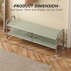 INGIORDAR 2 Tier Long Shoe Rack Organizer - Image 3