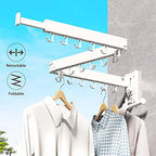 ZdwCyl Clothes Drying Rack, Laundry Drying Rack Wall Mount, Wall Mounted - Image 3