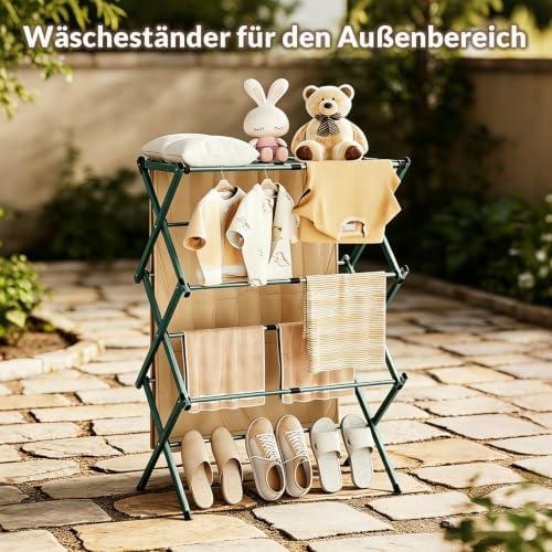 Clothes Drying Rack Collapsible, Heavy Duty Extendable Laundry Rack - Image 7