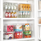 Vtopmart 10 Pack Clear Stackable Storage Bins - Image 4