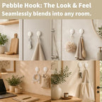 Adhesive towel hooks for bathrooms, No Drill Shower Hooks - Image 4