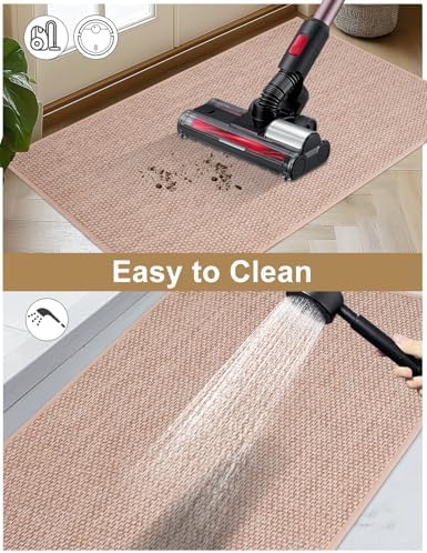 Indoor Door Mat 20"x32", Reusable Non-Slip Self-Adhesive Backing - Image 4