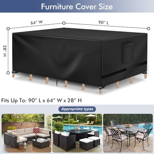 Richwon Patio Furniture Cover Waterproof - Image 2