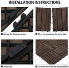 Yaheetech 33PCS Interlocking Deck Tiles Outdoor Patio Floor - Image 7