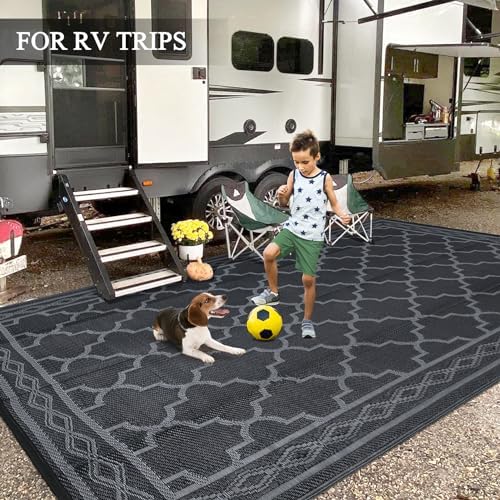 GarveeLife Outdoor Rug 10x14 Reversible Outdoor Plastic Straw Rug Waterproof - Image 7