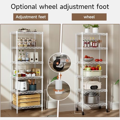 Golpart Small Shelves Storage Wire Metal Adjustable Shelf Unit - Image 5