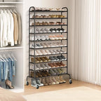 STORAGE MANIAC 10-Tier Expandable Shoe Rack, 44 Pairs Tall Shoe Rack - Image 6