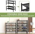 ROMGUAR CRAFT 4 Tier Bamboo Shoe Rack - Image 4