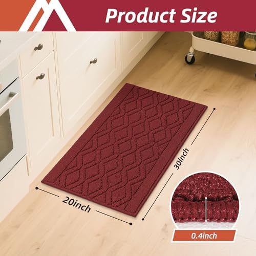 COSY HOMEER Kitchen Rugs and Mats 20"x30" Non Slip Kitchen Mats - Image 2