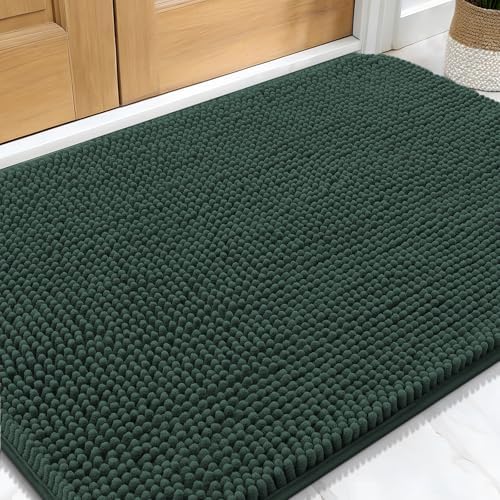 OLANLY Dog Door Mat for Muddy Paws 30x20, Super Absorbent Chenille Mud Mat by OLANLY