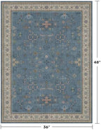 Washable Blue Rugs for Entryway Indoor - Image 2