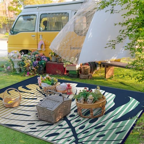 GENIMO Outdoor Rug, Waterproof Plastic Rugs - Image 3