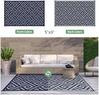 GENIMO Outdoor Rug, Waterproof Plastic Rugs - Image 3