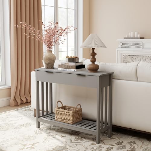 TaoHFE Grey Narrow Console Table - Image 3