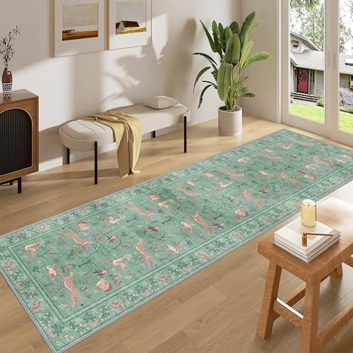 DUKINO 2x10 Kitchen Runner Rug, Soft Non Slip Animal Washable Rug - Image 3