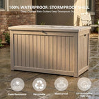 Outdoor Storage Box, 270 Gallon Waterproof Deck Box - Image 5