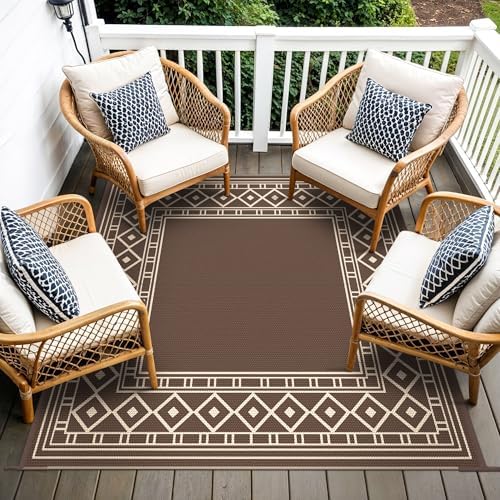 GENIMO Outdoor Rug, Waterproof Plastic Rugs - Image 5