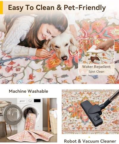 RELEANY Washable Area Rug - Image 6