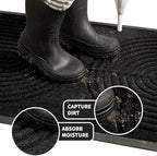 RORA Front Door Mat Outside Entrance, Indoor Welcome Doormat 29.5x17 - Image 3